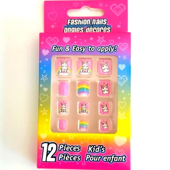 5 Pre-Glued Kids Press On Nails, Varied Styles NWT - Picture 6 of 6